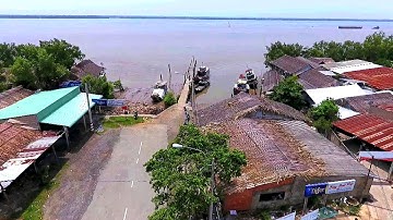 Flycam - Khu phà Tân Tập - Cần Giuộc - Long An