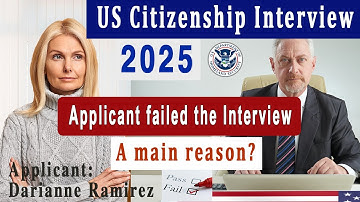 New N400 US Citizenship Interview - Naturalization Test 2025 | Real Experience of Failing the Exam!