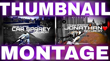 BGMI MONTAGE THUMBNAIL KESE Banye IN PICSART ll PicsArt se thumbnail kese banye