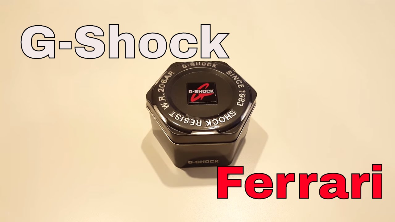 g shock ferrari edition