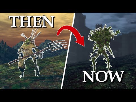 Oolacile is Darkroot in the past [Dark Souls DLC time-travel shown side-by-side]