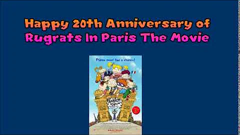 Happy 20th Anniversary of Rugrats In Paris The Movie
