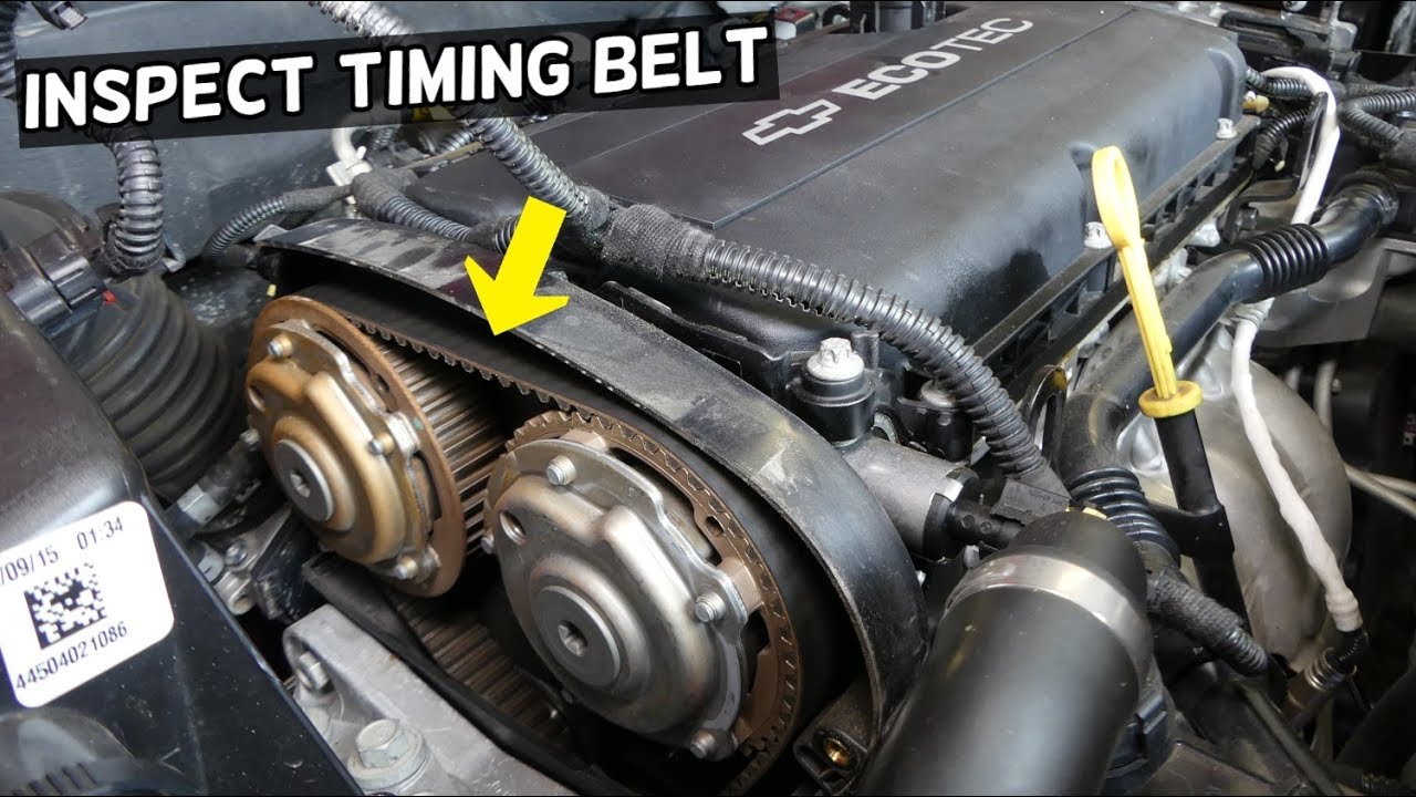 HOW TO INSPECT CHECK TIMING BELT ON CHEVROLET CRUZE AND CHEVY SONIC 1.8