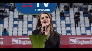 Annalisa - Il Canto degli Italiani (Inno di Mameli) alla Finale di Coppa Italia del 19 Maggio 2021