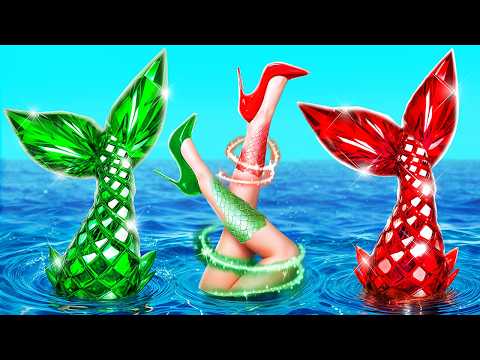 Extreme Makeover from Nerd to Popular Mermaid! Complete Mermaid Transformation!