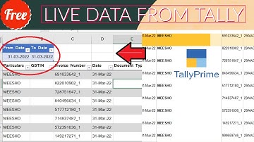 Tally to Excel Live Import direct from Excel | Excel Power Query and Tally Connection @LearnWell