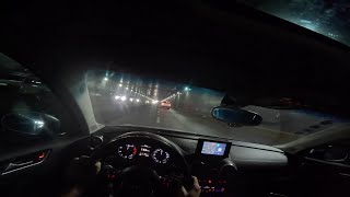 Audi S3 Stage 2 Night Drive Turbo Sounds & Pops Santo Domingo