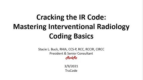 Cracking The IR Code: Mastering Interventional Radiology Coding Basics