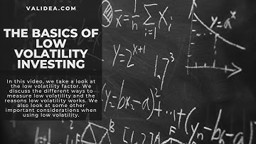 Validea University: The Basics of Low Volatility Investing