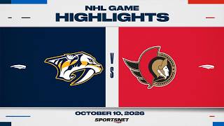 Information NHL Highlights | Predators vs. Senators - October 10, 2026 News