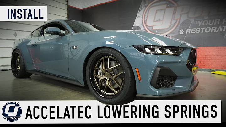 Our 2024 Mustang Gets More Attitude and Less Altitude With a Set of Accelatec Springs!   #lowered
