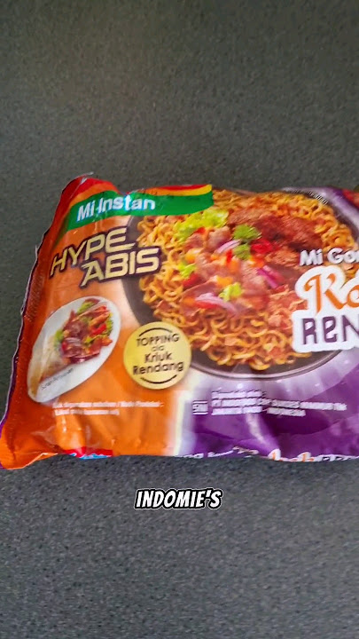 I TRIED Indomie Rasa HypeAbis Kebab Rendang #instantnoodles