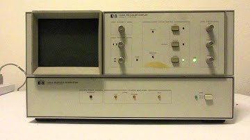 HP 1338A Tri-Color XY Display manual control demo