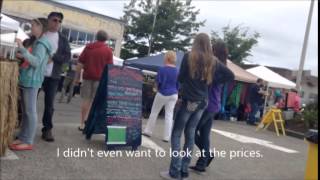 Sunday Street Market Walkthrough: Astoria, Oregon; Lots of people