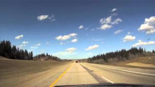 Time-lapse on the QEII from Calgary to Edmonton