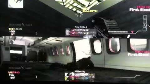 Epic trick shot with throwing Knife ACROSS MAP MW3 (Listen with headphones)