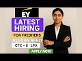 EY Finally Hiring 🤯🔥| SDE Role | Batch 2026-2022 | BE/Btech/BCS/MCA/Any #EY #hiring #offcampusdrive