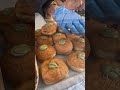 Filling Italian Fried Pastries with Creams. Italy Street Food
