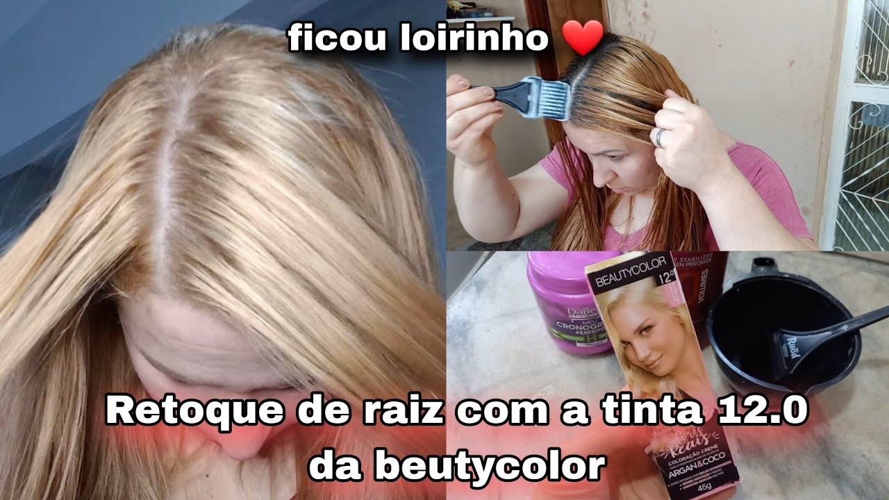 💥RETOQUE DE RAIZ + BANHO DE BRILHO NO CABELO!🥰 #loirodetinta #cabelo #hair #retoquederaiz 