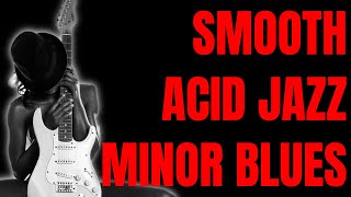 Smooth Acid Jazz C Minor Blues Jam | Guitar Backing Track (88 BPM)