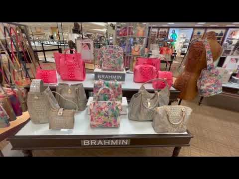 DILLARDS HANDBAGS BRAHMIN PURSE SHOPPING WALK THROUGH JUNE 2018 