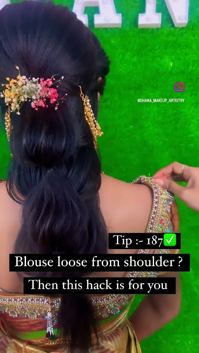 Blouse loose from shoulder , then this hack is for you