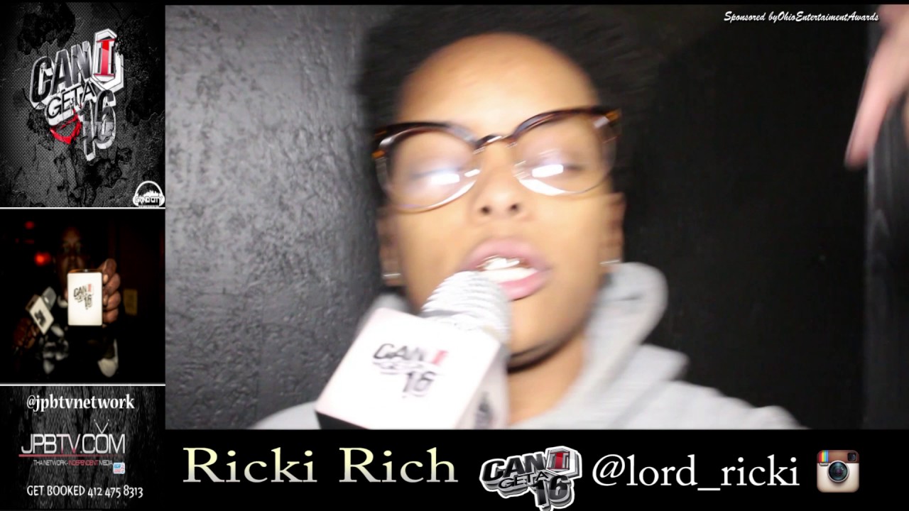 Ricki Rich Rapper Can I Get A 16? HipHop|Bars| Freestyle| Raw|Rap| Ohio| Ricki Rich - YouTube