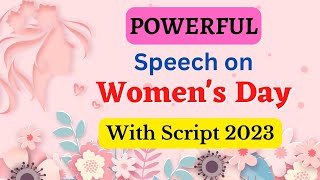 International Women's Day Speech in English| International Women's day 2026 | Speech on Women's Day