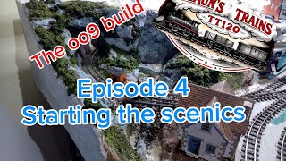 Starting the scenics on the oo9 build