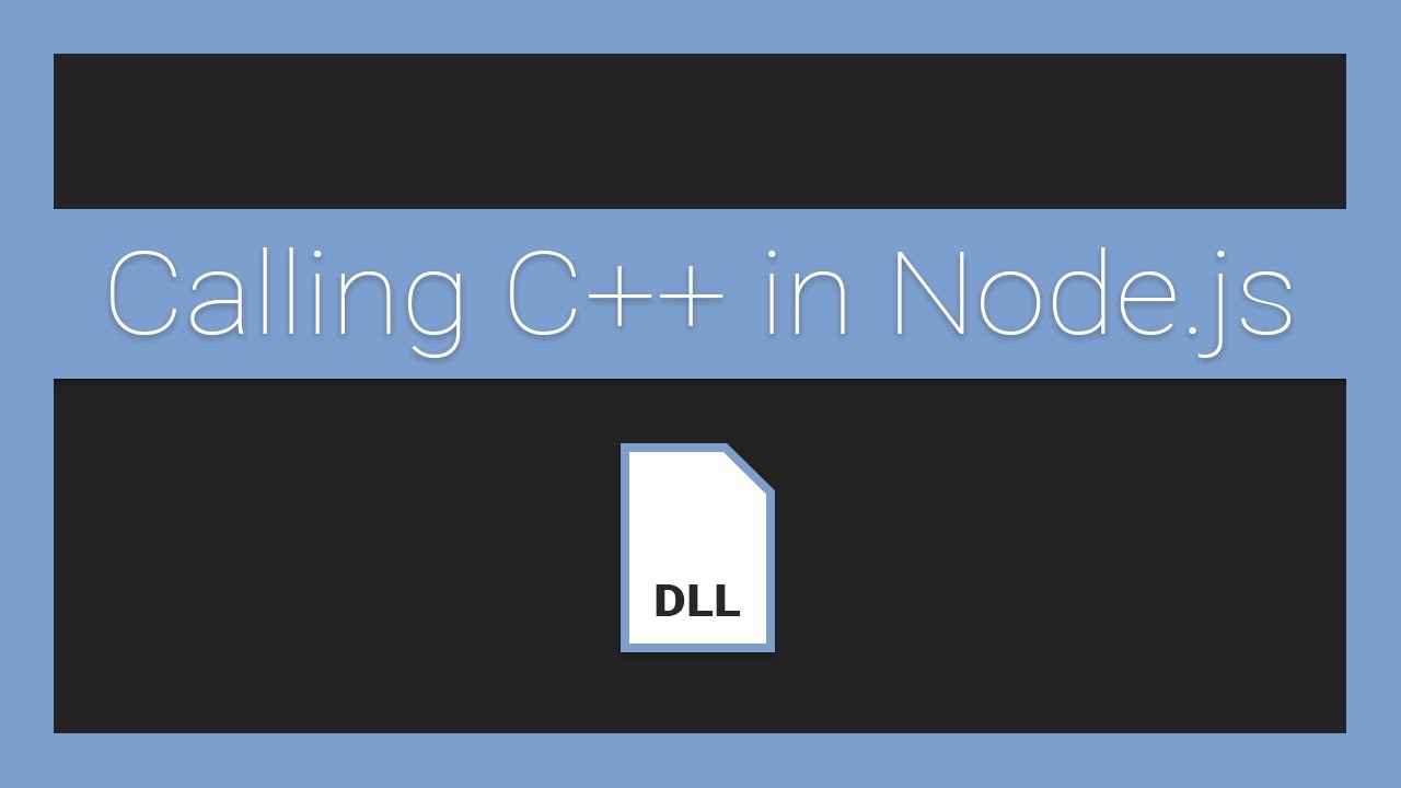 How to call Native C++ DLLs from Node.js