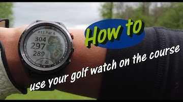Garmin Approach S62 - walk through of how you would use the golf watch on the course!