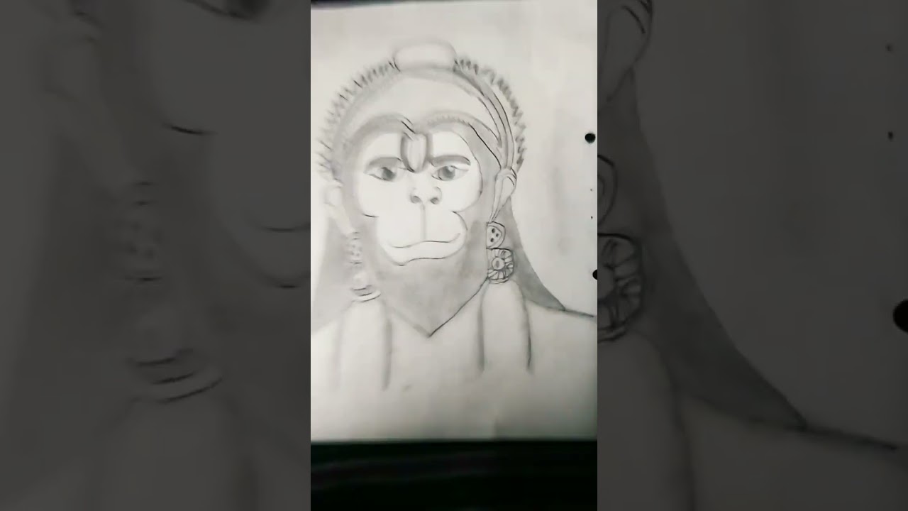 Hanuman ji ki easy drawing