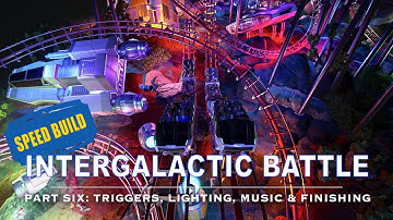 Speed build: Intergalactic Battle (part 6) - Triggers, lighting, music & finishing [Planet Coaster]