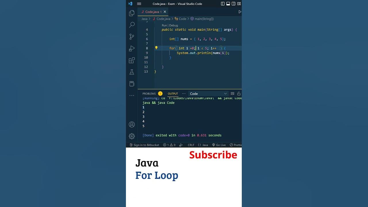Telugu Java Tutorial: For Loop in Java, Java Tutorial For Beginners in ...