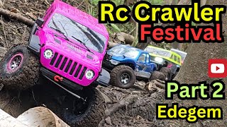 เทศกาล RC CRAWLER Edegem เทศกาล RC SCALER ตอนที่ 2 ในหลักสูตร rc crawler rc scaler track