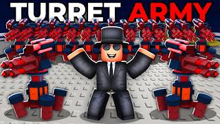 Can 100 LASER TURRETS Carry Me In NIGHTMARE MODE In Survive Zombie Arena?!