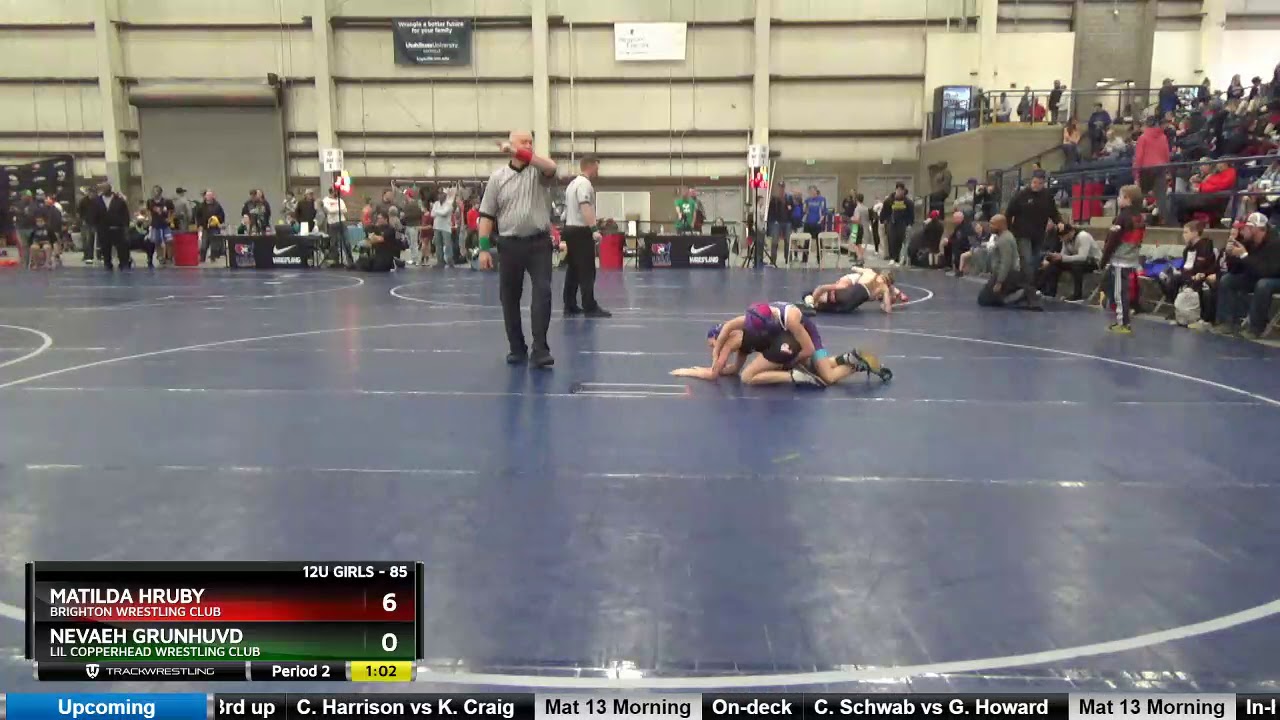 12U Girls 85 Nevaeh Grunhuvd Lil Copperhead Wrestling Club Vs Matilda ...