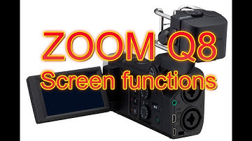 Zoom Q8 Screen Functions