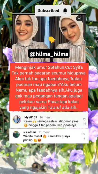 Cut Syifa umur 26tahun tidak mau pacaran..#shorts #trending #update #quotes #art