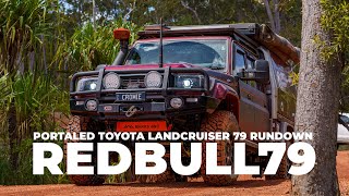 "RedBull79" Portal Converted Toyota LandCruiser 79 Series Complete Rundown!