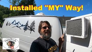 Safety Concerns & How I Installed A Window A/C Unit In My Van  Air Conditioning Problem Solved