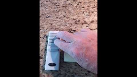 Harbor Breeze Remote  A25TX005R Re-programing