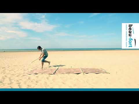 Windscherm Beau-Fort met 1-delige stokken