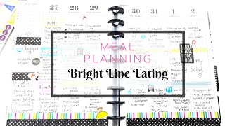 Meal Plan With Me In Classic Happy Planner: Bright Line Eating