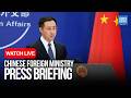 LIVE: Chinese Foreign ministry Holds Regular News Briefing