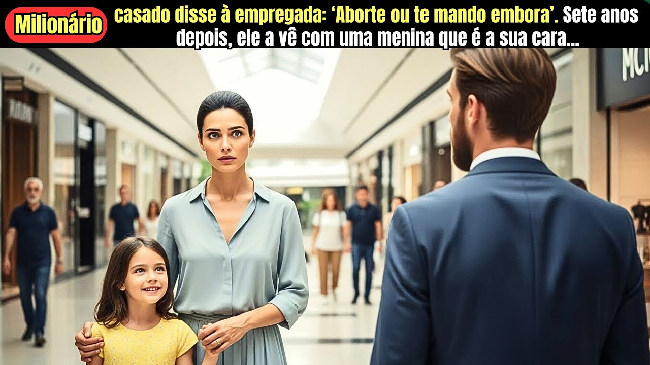 “Milionário casado disse à empregada: ‘Aborte ou te mando embora’. Sete anos depois, ele a vê com...