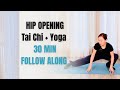 30-Min Tai Chi & Yoga Stretch (Follow Along) | Hip Opening Practice