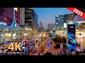 Downtown Bangkok, Thailand 🇹🇭 Night Walk | 4K | City Tour | Street Walking | กรุงเทพ ,ประเทศไทย 2023
