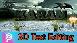 3D Text Editing in PicsArt Tutorial