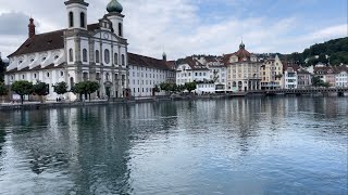 لوسيرن السويسرية وبحيرة لوسيرن   Lake Luzern- Luzern